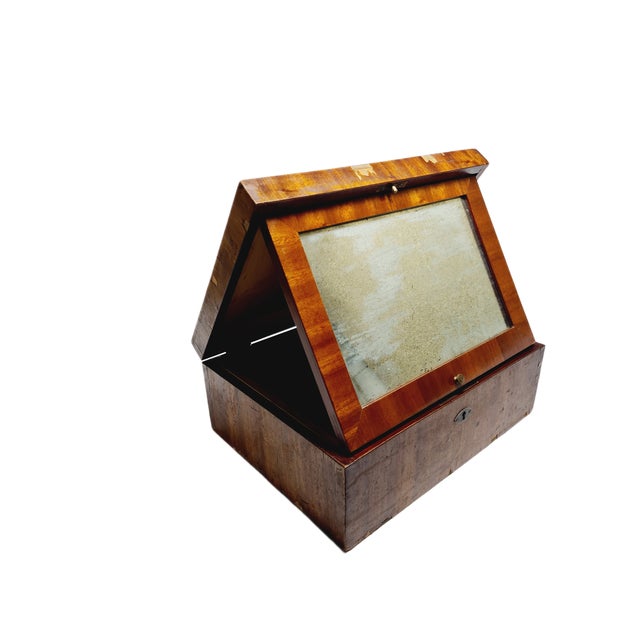 Polish Art Deco Cosmetics Box, 1930s, in Worn conditions. Designed 1920 to 1949