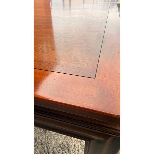 Mid-Century John Widdicomb Walnut Expandable Dining Table With 3 Leaves For Sale - Image 10 of 17
