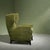 Italian Lounge Chair in Forest Green Dedar Upholstery, Italy For Sale - Image 6 of 11
