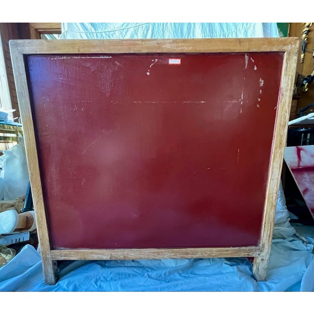 Mid 20th Century Asian Red Brown Sideboard/Cabinet Carved Wood Applied Hardstone Figural For Sale - Image 14 of 15