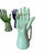 Mid-Century Modern Vintage Art Deco Glass Hands Ring Holder- Set of 4 For Sale - Image 3 of 5