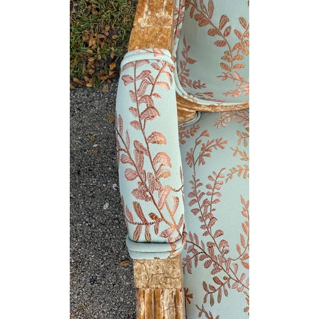 Blue Custom Built French Country Chairs- a Pair For Sale - Image 8 of 12