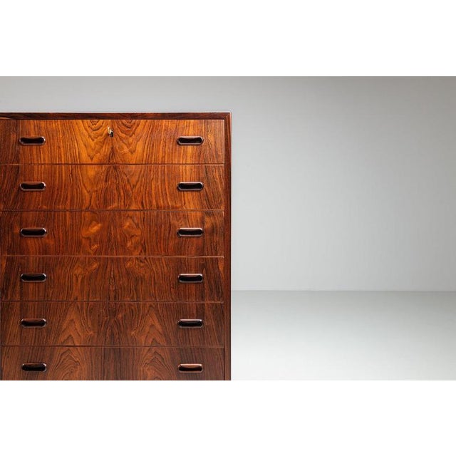 Large Scandinavian Chest of Drawers in Rosewood, Denmark, 1960 For Sale - Image 10 of 14