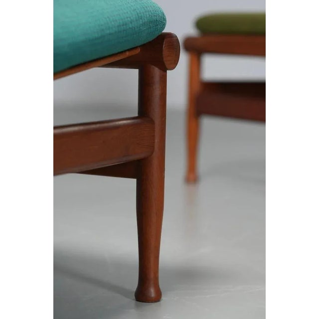 Wood Set of Vintage Danish Lounge Chairs in Teak by Kai Lyngfeld Larsen, 1960s For Sale - Image 7 of 9