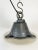 Mid-Century Modern Industrial White Enamel and Cast Iron Pendant Light, 1960s For Sale - Image 3 of 13