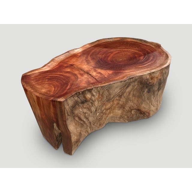 Andrianna Shamaris Mahogany Wood Tray Style Coffee Table For Sale - Image 16 of 18