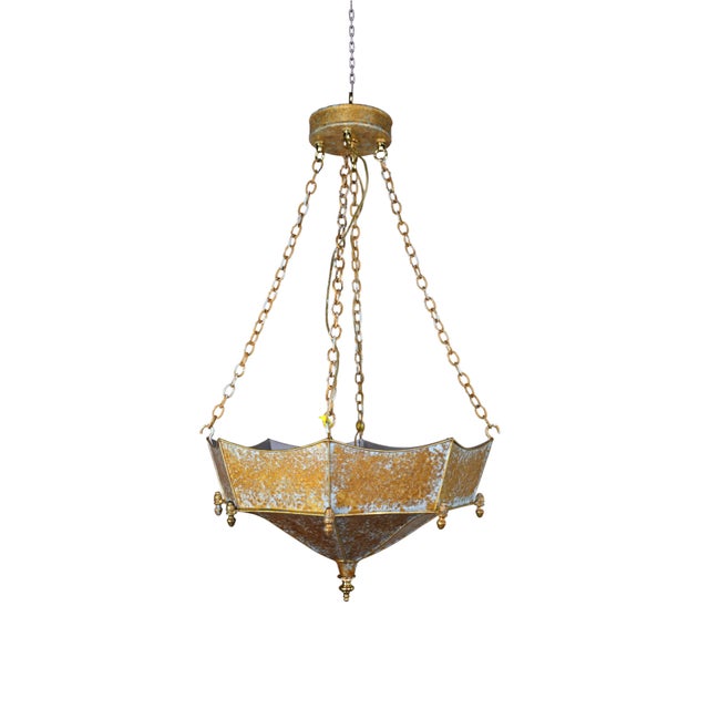 This captivating vintage umbrella chandelier perfectly blends the elegant lines of classical art with the eclectic...