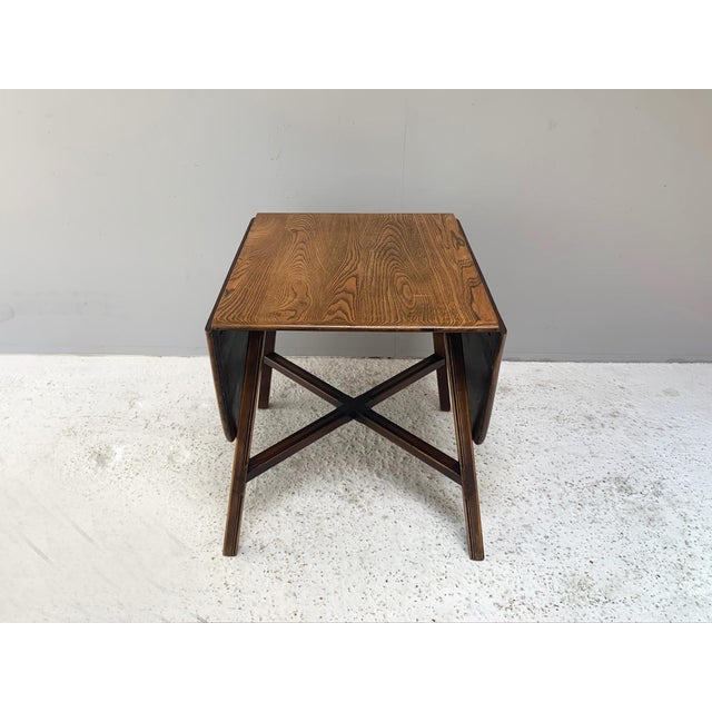 1950s Colonial 377 Blue Label Drop Leaf Table from Ercol, 1950s For Sale - Image 5 of 9