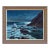 Large Vintage Mid Century Seascape Nocturne Oil Painting by Frank Ferruzza For Sale