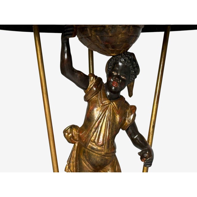 18th/19th C. Italian, Venetian Blackamoor Gueridons, Opposing Figures, Marble For Sale - Image 10 of 18