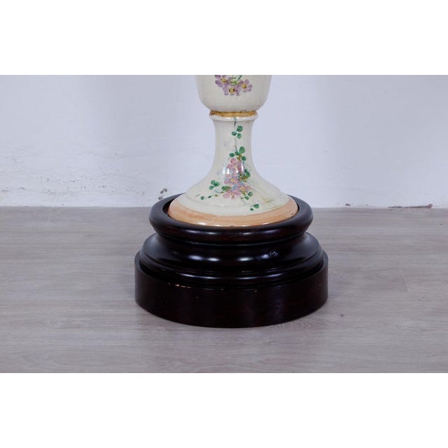 Baroque Barbottine White Vase, 1890s For Sale - Image 3 of 15