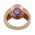 Vintage 2.70 Carat Amethyst Diamond 14k Yellow Gold Ring, Size 5.25 For Sale In Los Angeles - Image 6 of 6