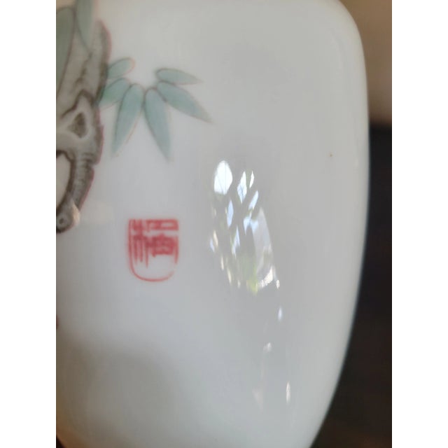 White Mid 20th Century Petite Asian Porcelain Vase For Sale - Image 8 of 8