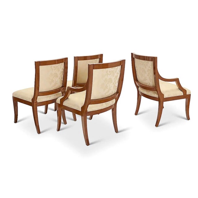 Set of 4 Sally Sorkin Lewis for J. Robert Scott Mahogany Dining Chairs.
