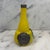 Art Nouveau 1910s French Art Nouveau Vase Yellow Glass With Pressed Silver Floral Mounts For Sale - Image 3 of 8