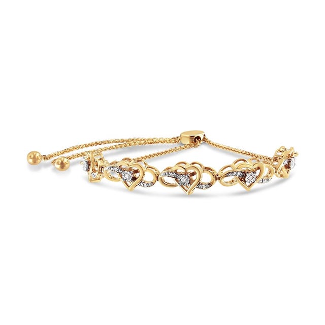 This heartfelt diamond bolo bracelet features a meaningful symbolism of everlasting love in a repeating motif of infinity...