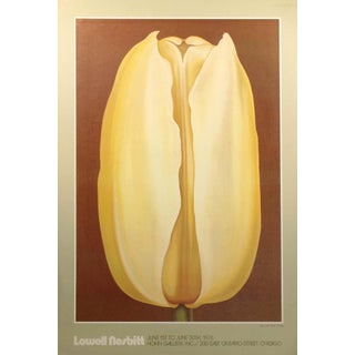 1976 Lowell Nesbitt Chicago Floral, Tulip Art Show Poster For Sale