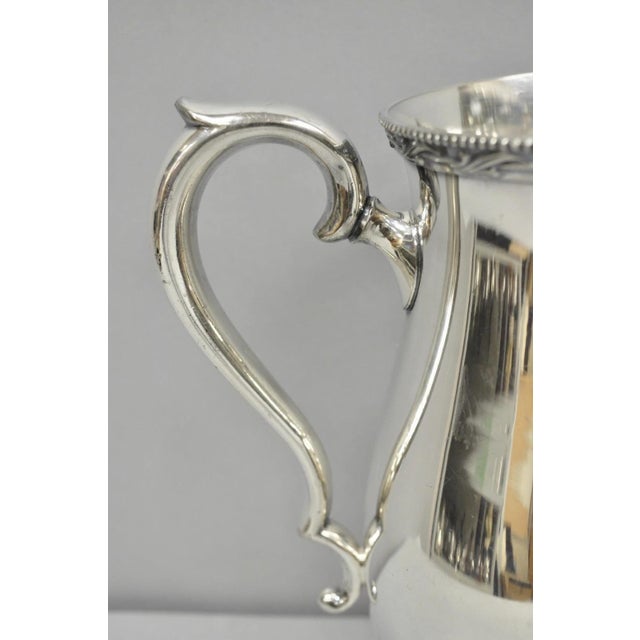 Vintage n.s. Co Victorian Bulbous Silver Plated Lemonade Beverage Water Pitcher For Sale - Image 4 of 13