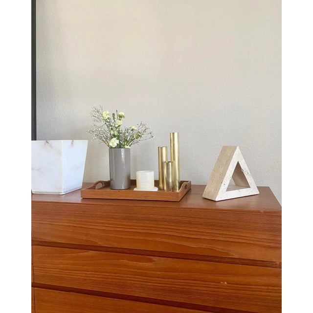 Contemporary Travertine Bookend - Sculpture Attributed to Fratelli Mannelli For Sale - Image 3 of 11