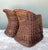 Vintage Woven Rattan Lounge Chairs - Pair For Sale - Image 9 of 12