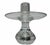 Steuben Pair of Steuben Crystal Teardrop Candlesticks For Sale - Image 4 of 5