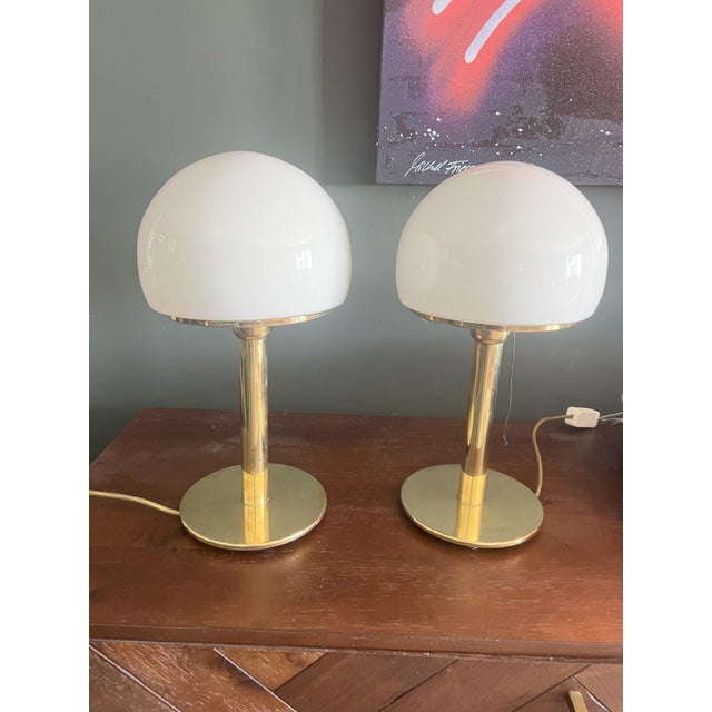 Bauhaus Table Lamps from Wagenfeld, 1930s, Set of 2 For Sale - Image 6 of 11