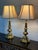 Late 20th Century Late 20th Century Stiffel Cast Brass Table Lamps, Pair For Sale - Image 5 of 12