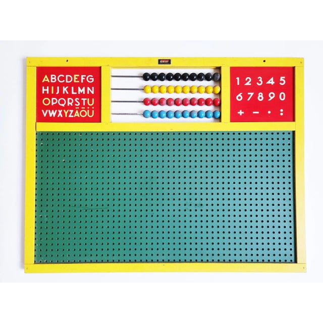 Wood Mid-Century Swedish School Board from Brio, 1960s For Sale - Image 7 of 7