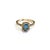 Bochic "Orient" Natural London Topaz Solitaire Ring Set In 18K Gold & Silver For Sale - Image 10 of 11