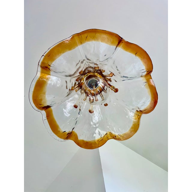 Tulip Pendant Light in Murano Glass, Italy, 1970 For Sale - Image 11 of 14