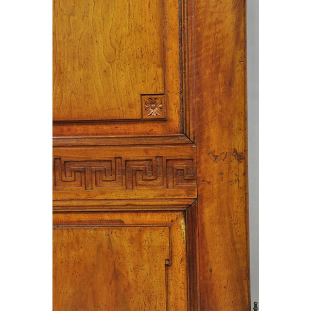 Antique French Country Louis XV Style Carved Walnut Cabinet Doors - A Pair For Sale - Image 11 of 17