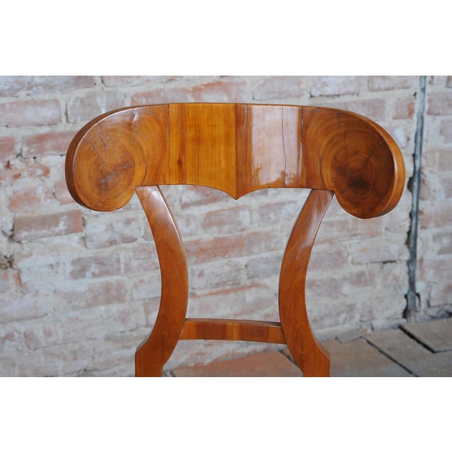 Biedermeier Cherry Wood Chairs, Austria, 1820s, Set of 4 For Sale - Image 3 of 14