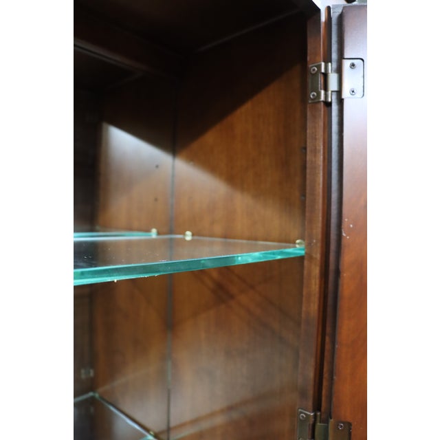 Brown Nichols & Stone Cherry Breakfront Server / Display Cabinet For Sale - Image 8 of 17