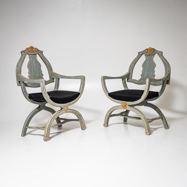 Baroque 18th Century Armchairs, Saxony, Set of 2 For Sale - Image 3 of 9
