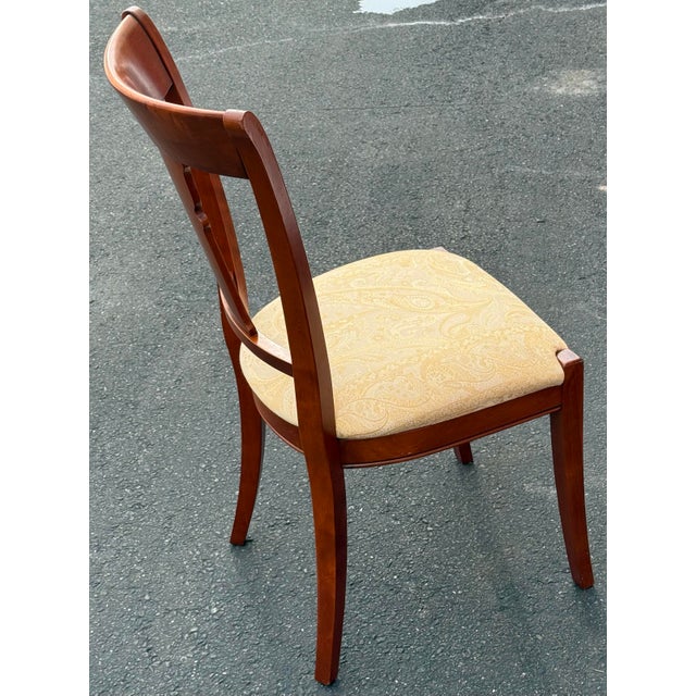 Brown Grange Furniture Solid Cherry Dining Chairs Made in France - Set of 10 For Sale - Image 8 of 12