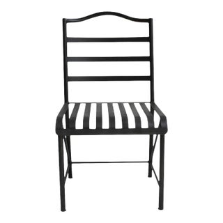 Vintage Classic Black Iron Bistro Chair For Sale