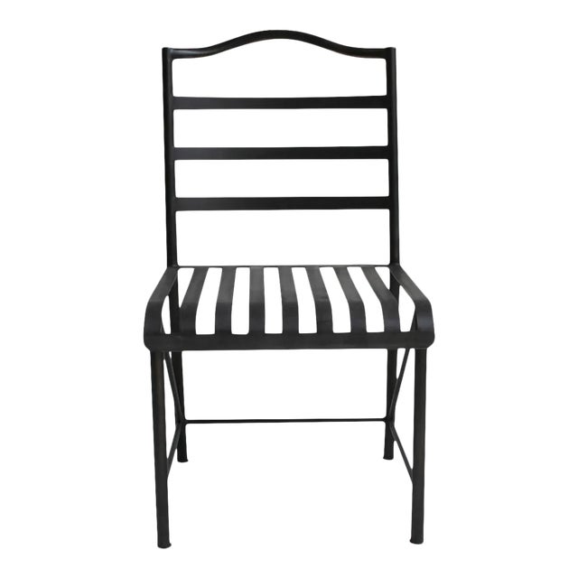 Vintage Classic Black Iron Bistro Chair For Sale