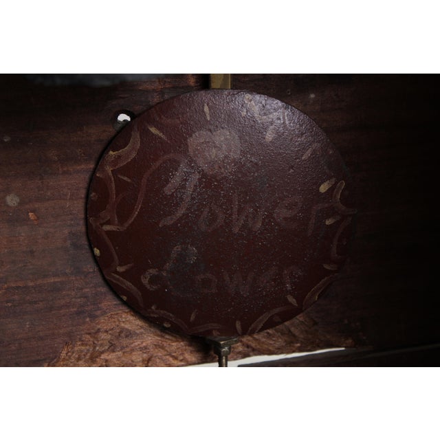 Wood Period American Cherry Tall Cased Grandfather Clock For Sale - Image 7 of 18
