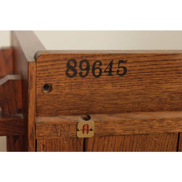 Stickley Mission Collection Oak Two Door Bookcase For Sale - Image 14 of 18