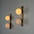 Metal Stilnovo Brass and Opaline Glass Double Sconces, Italy, 1960s, Set of 2 For Sale - Image 7 of 18