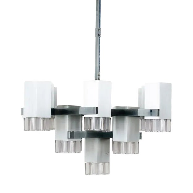 Chandelier by Gaetano Sciolari, 1970s For Sale