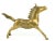 Mid-Century Modern Mid-Century Solid Gold Brass Horse Figurine For Sale - Image 3 of 7