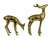 Mid 20th Century Brass Buck Deer Animal Figurines - A Pair For Sale - Image 6 of 6
