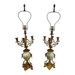 1900s French Table Lamps - a Pair For Sale