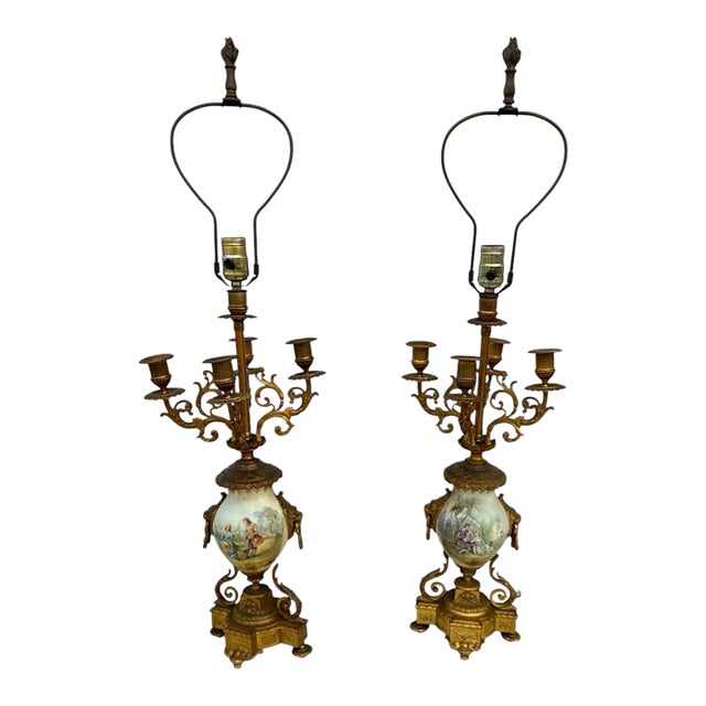 1900s French Table Lamps - a Pair For Sale