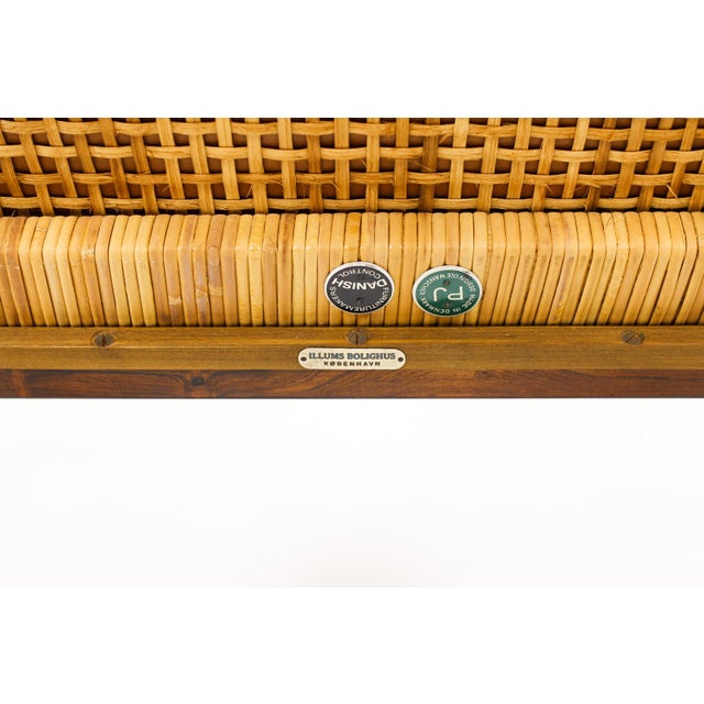 1960s Danish Modern / Mid Century Rosewood Colonial Armchair – Ole Wanscher for Poul Jeppesen – Cognac Leather For Sale - Image 16 of 16