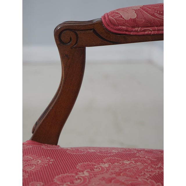 Wood Set of 8 French Louis XV Upholstered Dining Chairs For Sale - Image 7 of 18