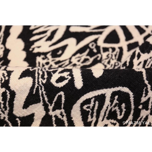 Black Nazmiyal Collection Vintage Voice of a Dead Sea Scroll Tapestry by Barbara Rae Schaefer For Sale - Image 8 of 10