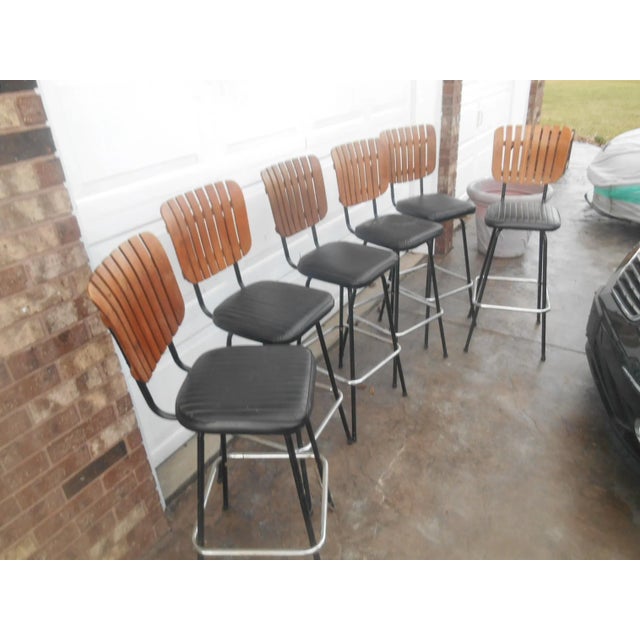 Comfort Designs, Inc. Vintage Mid-Century Modern Umanoff Style Bar / Counter Stools by Comfort Lines For Sale - Image 4 of 9