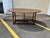 Antique Country Farm Style Solid Oak Drop Leaf Dining Table. Solid wood frame, heavy and strong Approximate measures:...